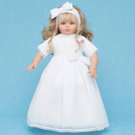 Кукла Пепа с белым бантом, 60 см. 